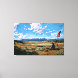 Wo die Flagge noch weht Leinwanddruck