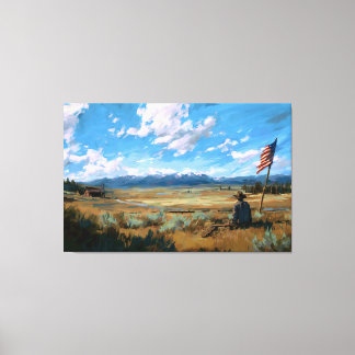 Wo die Flagge noch weht Leinwanddruck