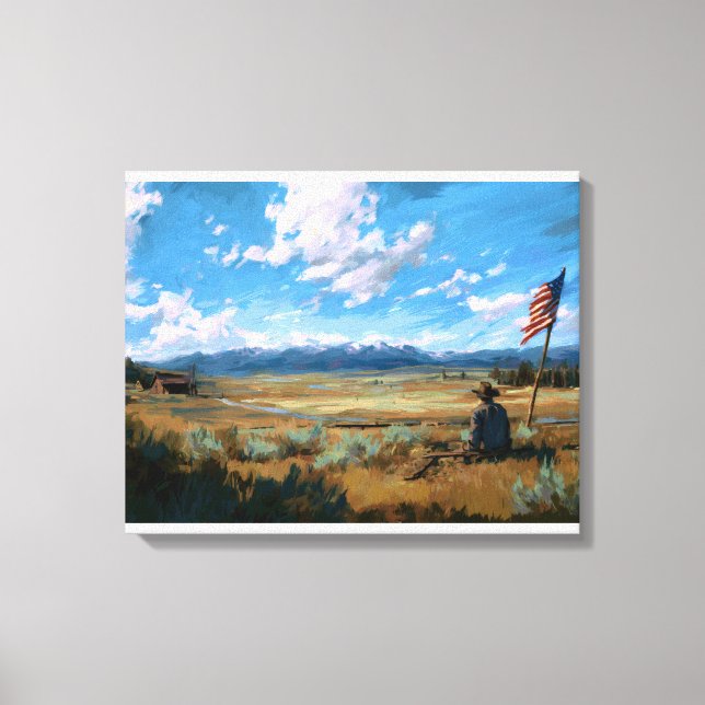 Wo die Flagge noch weht Leinwanddruck (Vorderseite)