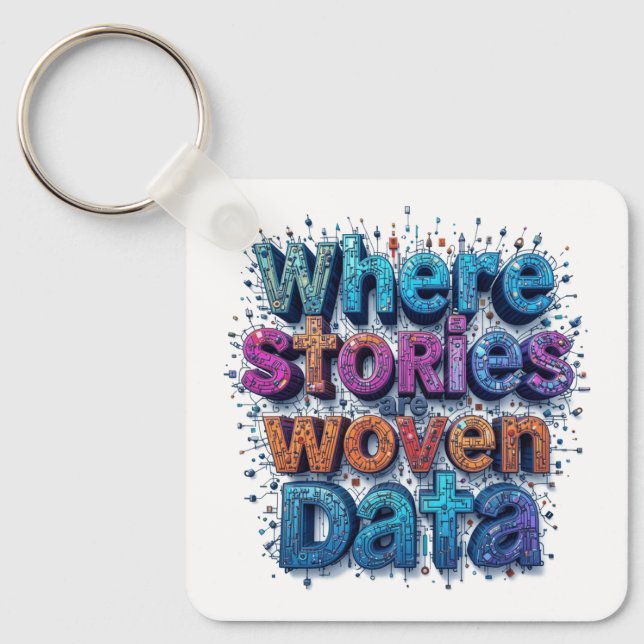 Wo die Geschichten weinende Daten Schlüsselanhänger (Vorderseite)
