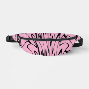 Wo die Kunst denkt Schwarz und Rosa Bauchtasche
