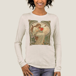 Wo die Liebe schmerzt Vintage Art Nouveau Romanze Tri-Blend Shirt