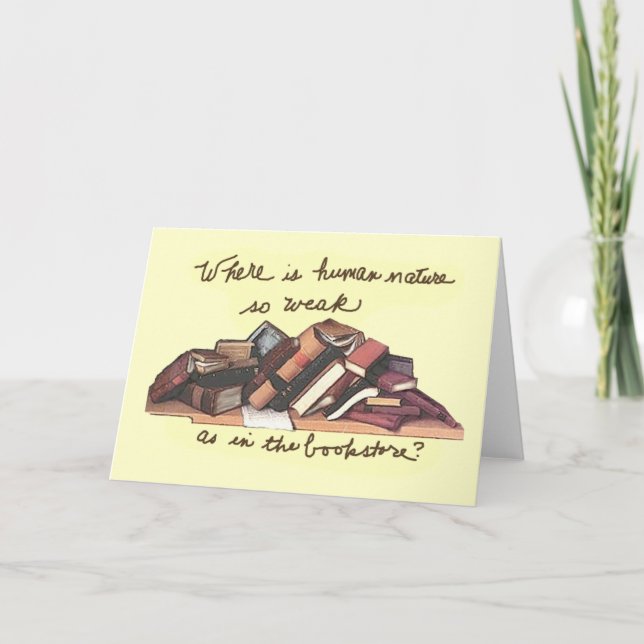 wo die menschliche schwache Natur so ist Karte (Vorderseite)