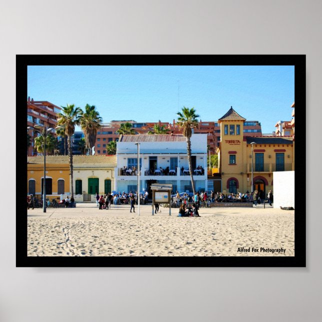 Wo die Stadt den Sand trifft Poster (Vorne)