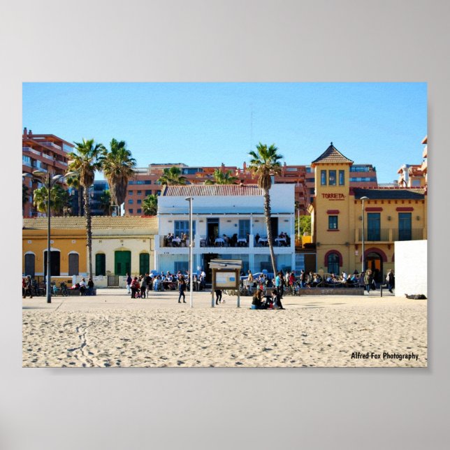 Wo die Stadt den Sand trifft Poster (Vorne)