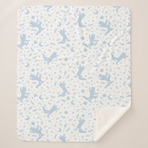 Wo die wilden Dinge blaue Flora Sherpadecke