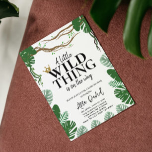 wo die wilden Dinge eine Babydusche sind Einladung