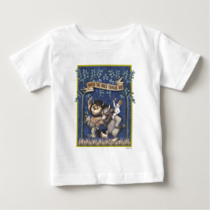 Wo die wilden Dinge grafisch sind Baby T-shirt