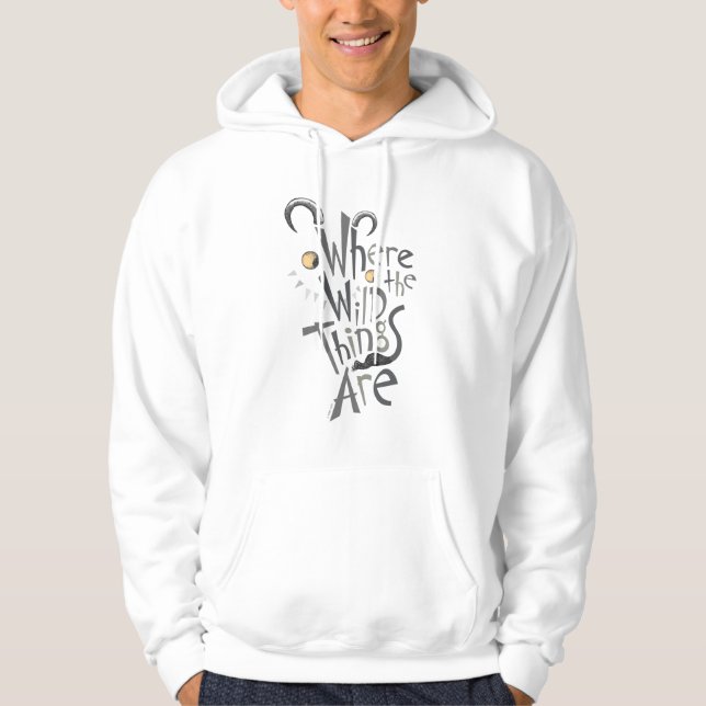 Wo die wilden Dinge grafisch zitiert werden Hoodie (Vorderseite)