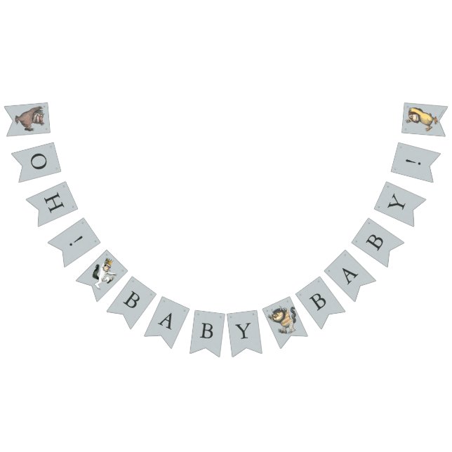 Wo die wilden Dinge Kinderdusche sind Wimpelkette (Alle)