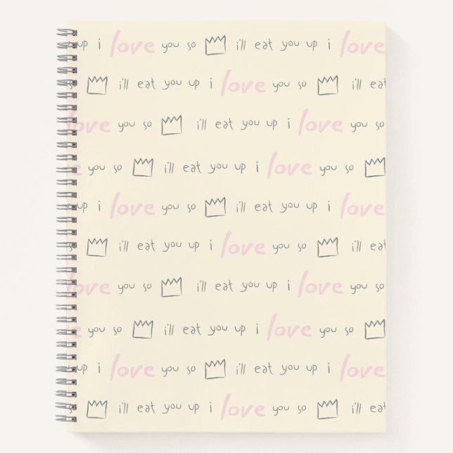 Wo die wilden Dinge Muster vorgeben Notizbuch (Vorderseite)