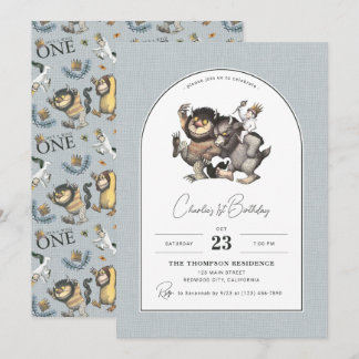 Wo die wilden Dinge sind | Arch Birthday Einladung