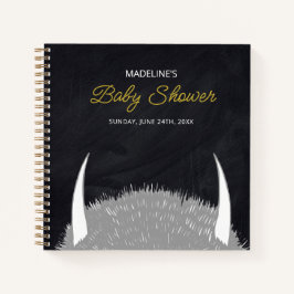 Wo die wilden Dinge sind Babydusche Gästeliste Notizbuch