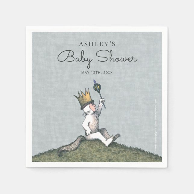 Wo die wilden Dinge sind Babydusche Napkins Serviette (Vorderseite)