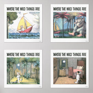 Wo die wilden Dinge sind Bilderwand Sets