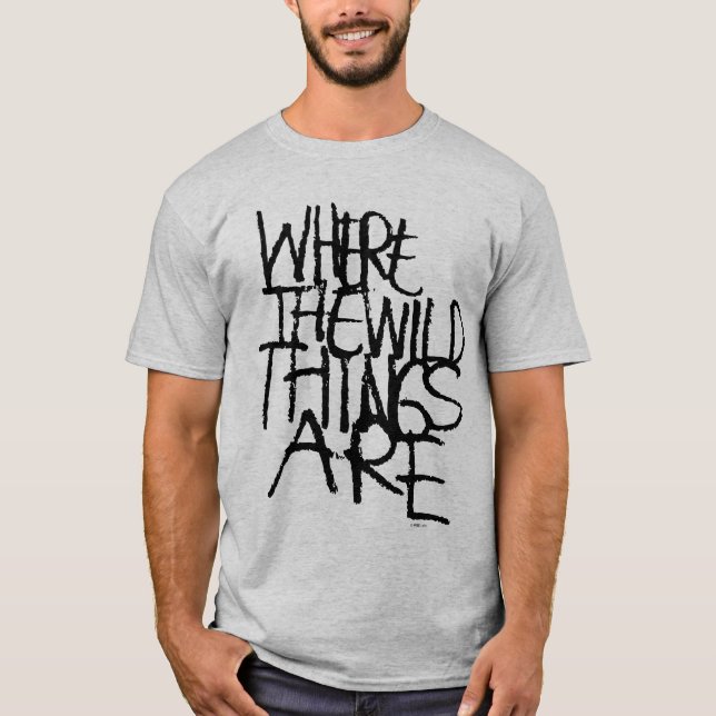 Wo die wilden Dinge sind | Handschriftlich T-Shirt (Vorderseite)