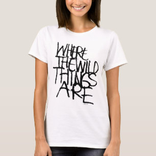 Wo die wilden Dinge sind Handschriftlich T-Shirt
