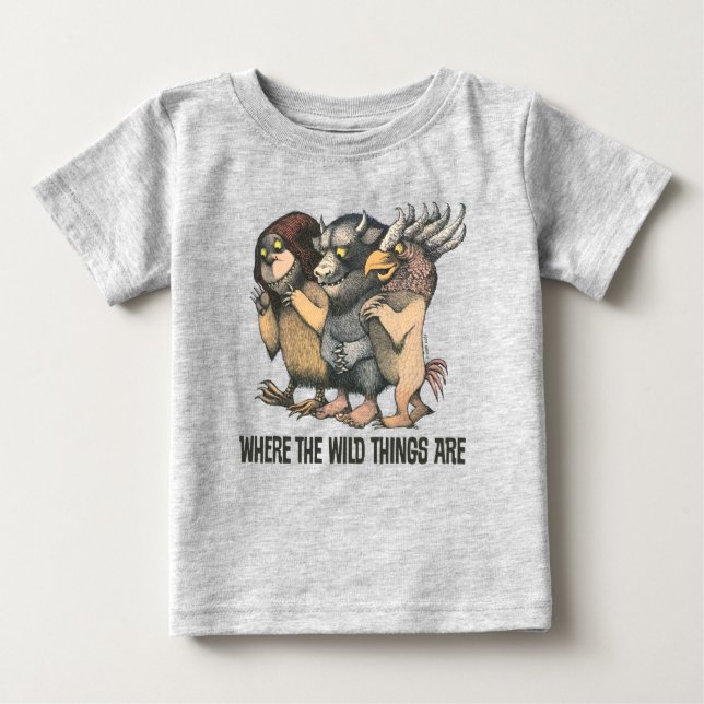 Wo die wilden Dinge sind | Kreaturen Baby T-shirt (Vorderseite)