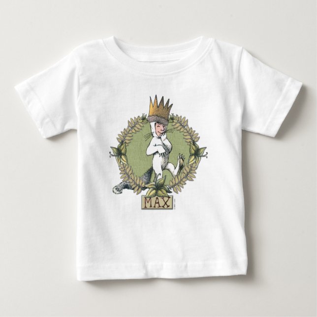 Wo die wilden Dinge sind | Max. Abzeichen Baby T-shirt (Vorderseite)