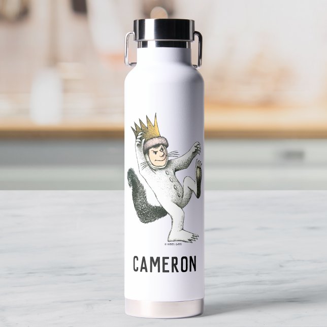 Wo die wilden Dinge sind | Max | Name hinzufügen Trinkflasche (Von Creator hochgeladen)