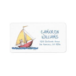 Wo die wilden Dinge sind | Max Sailing Adressaufkleber