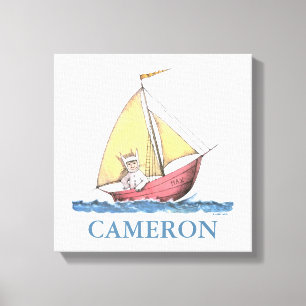 Wo die wilden Dinge sind   Max Sailing Leinwanddruck