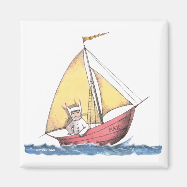 Wo die wilden Dinge sind | Max Sailing Magnet (Vorne)