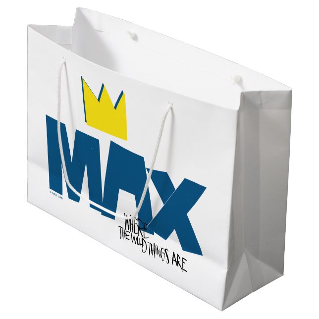 Wo die wilden Dinge sind | Max und Krone Große Geschenktüte (Vorderseite Schrägansicht)