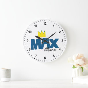 Wo die wilden Dinge sind   Max und Krone Große Wanduhr