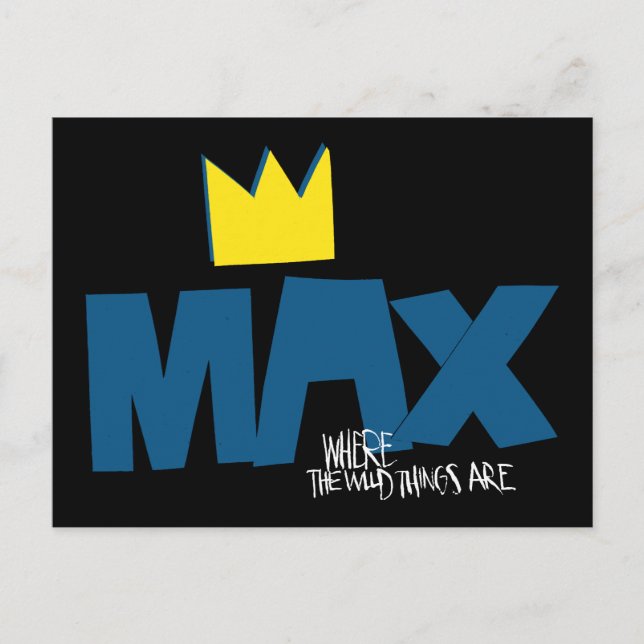 Wo die wilden Dinge sind | Max und Krone Postkarte (Vorderseite)