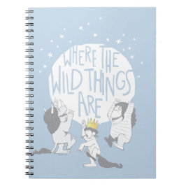 Wo die wilden Dinge sind | Mond und Stars Notizblock