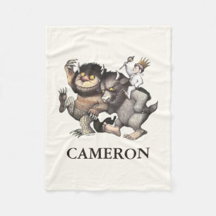 Wo die wilden Dinge sind   Name hinzufügen Fleecedecke