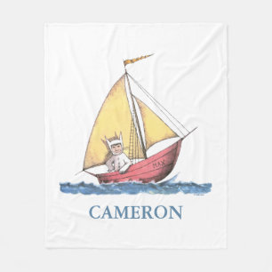 Wo die wilden Dinge sind   Name hinzufügen Fleecedecke