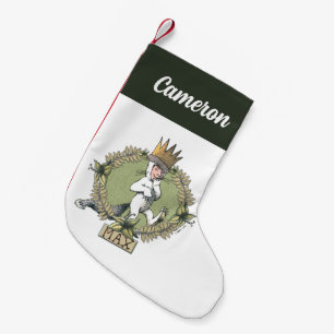 Wo die wilden Dinge sind   Name hinzufügen Kleiner Weihnachtsstrumpf