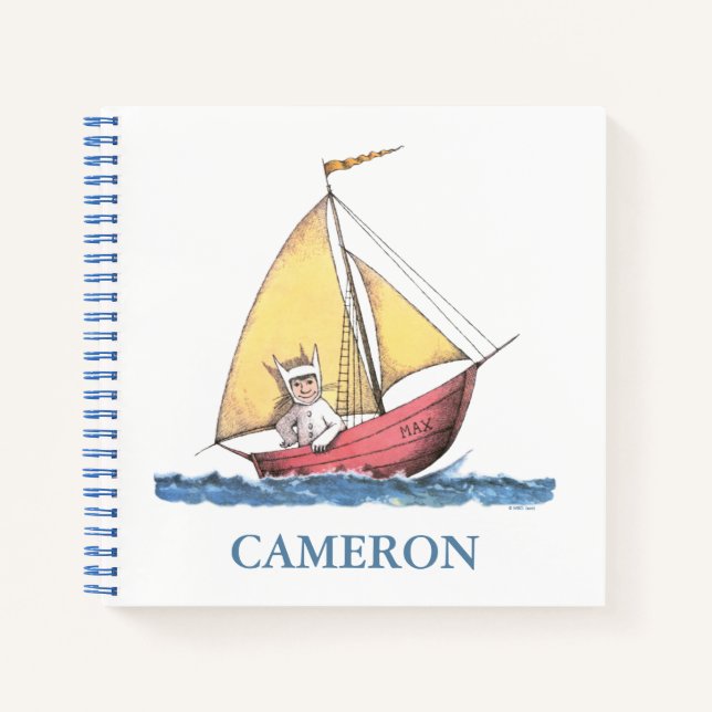 Wo die wilden Dinge sind | Name hinzufügen Notizbuch (Vorderseite)