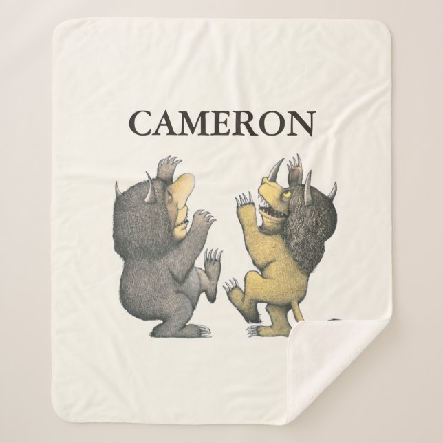 Wo die wilden Dinge sind | Name hinzufügen Sherpadecke (Vorderseite)