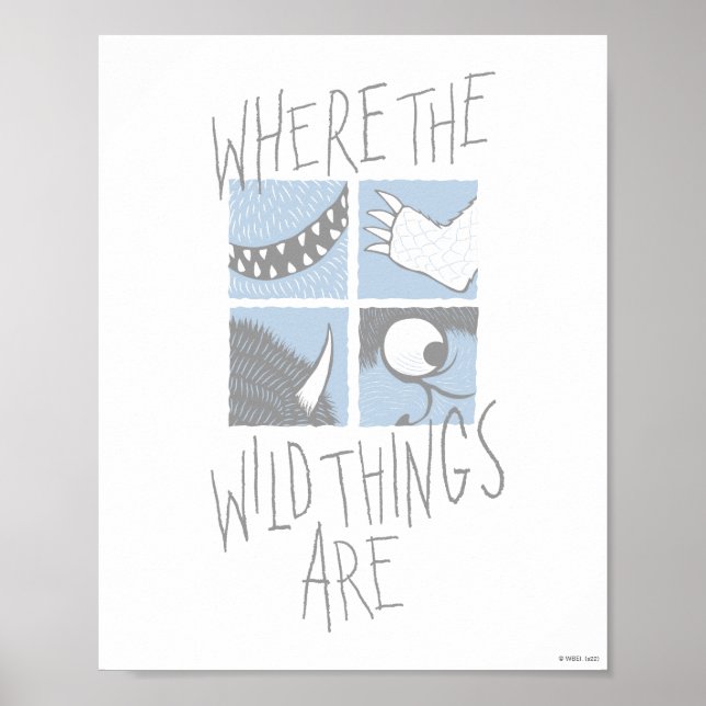 Wo die wilden Dinge sind | Square Graphic Poster (Vorne)