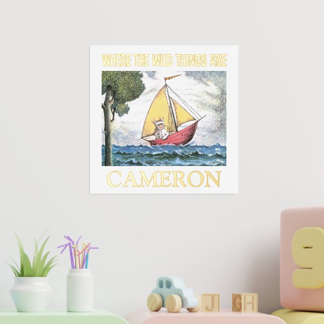 Wo die wilden Dinge sind | Szenario 5 Foliendrucke (In Situ (Kinderzimmer 2))
