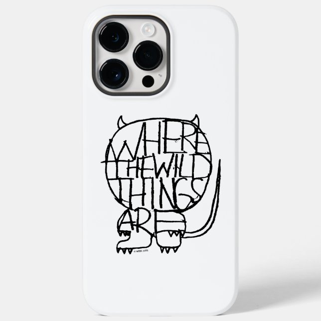 Wo die wilden Dinge sind | Wild Things Sketch Case-Mate iPhone Hülle (Rückseite)