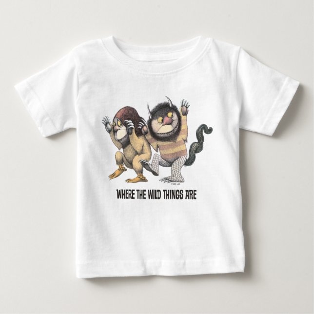 Wo die wilden Dinge sind | Zwei wilde Dinge Baby T-shirt (Vorderseite)