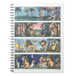 Wo die wilden Dinge Szenen sind Notizblock