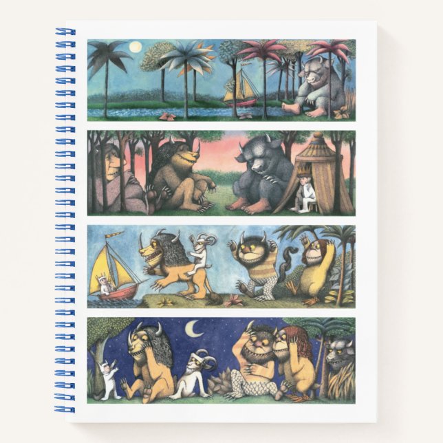 Wo die wilden Dinge Szenen sind Notizbuch (Vorderseite)