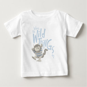 Wo die wilden Dinge zitiert werden - blau Baby T-shirt