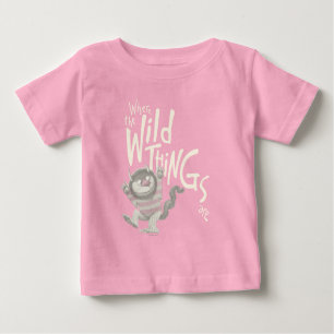 Wo die wilden Dinge zitiert werden - rosa Baby T-shirt