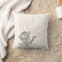 Wo die wilden Dinge zitiert werden - rosa Kissen