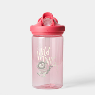 Wo die wilden Dinge zitiert werden - rosa Trinkflasche