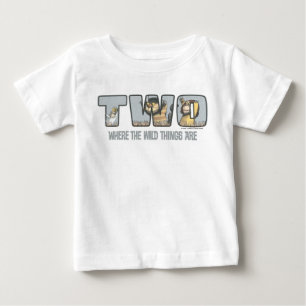 Wo die wilden Dinge zum zweiten Geburtstag sind Baby T-shirt