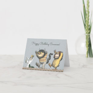 Wo die wilden Kerle wohnen Alles Gute zum Geburt Karte