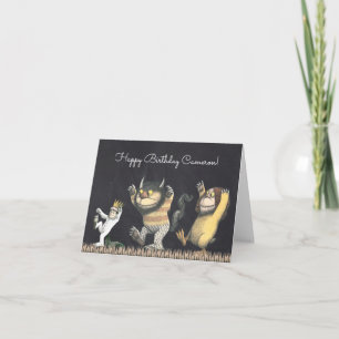 Wo die wilden Kerle wohnen Alles Gute zum Geburt Karte