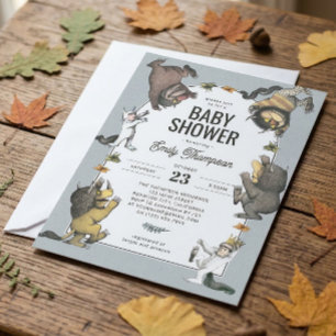 Wo die wilden Kerle wohnen Baby Shower Einladung